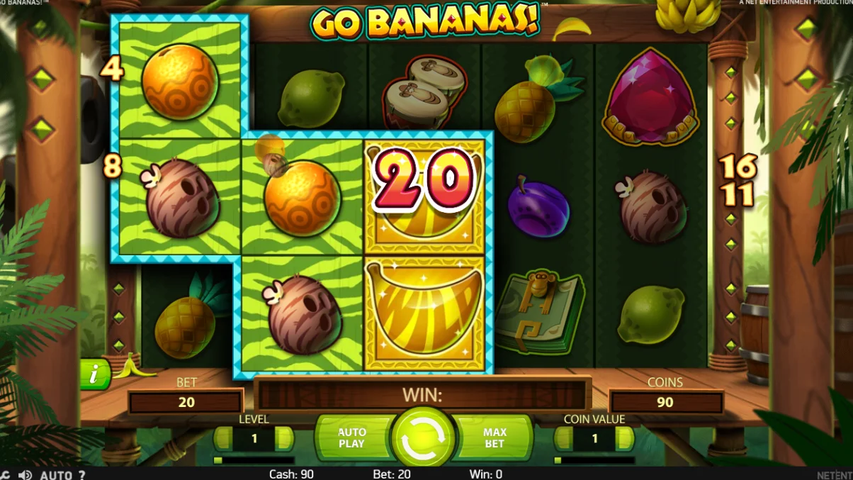 Go Bananas играть онлайн бесплатно
