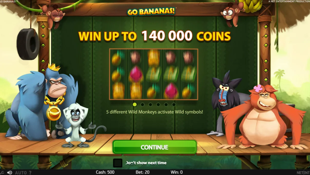 Go Bananas играть онлайн на реальные деньги