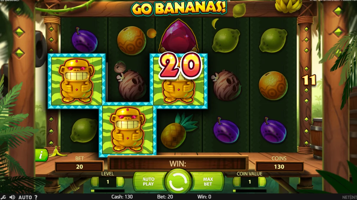 Go Bananas огромный выигрыш